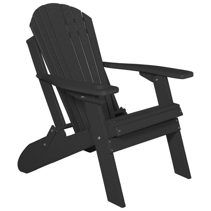 Poly Lumber Folding Adirondack Chair With Cup Holder