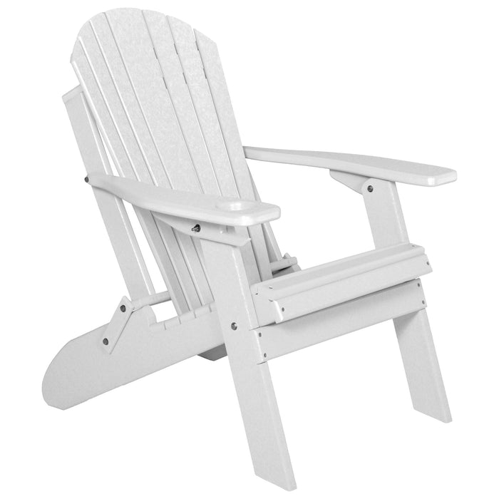 Poly Lumber Folding Adirondack Chair With Cup Holder